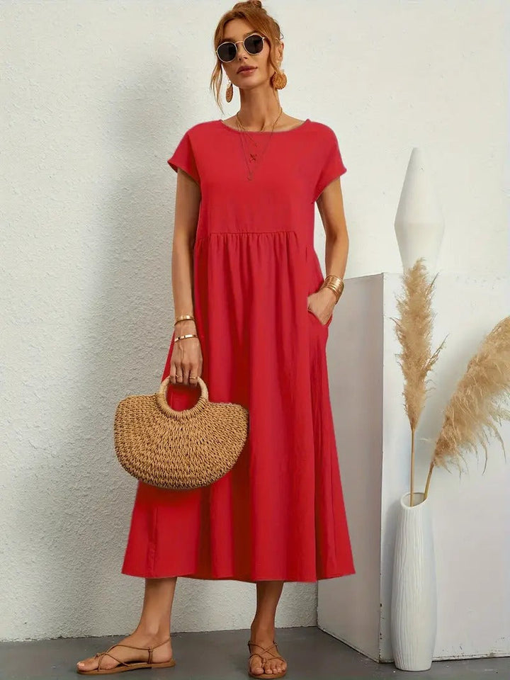 Chic ELISA Dress Featuring Convenient Pockets