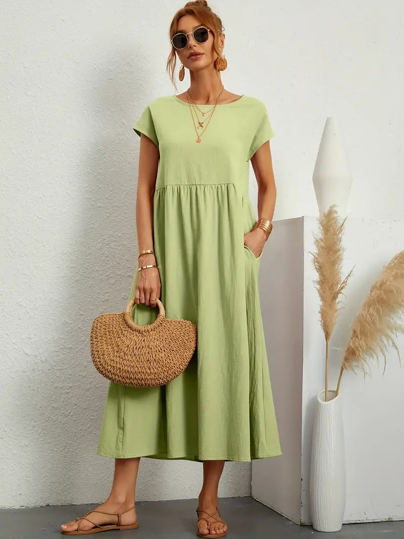 Chic ELISA Dress Featuring Convenient Pockets