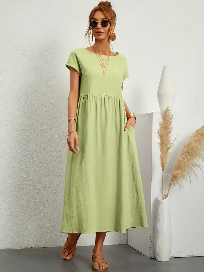 Chic ELISA Dress Featuring Convenient Pockets