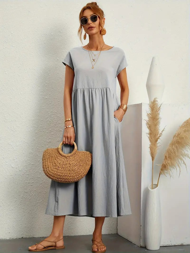 Chic ELISA Dress Featuring Convenient Pockets