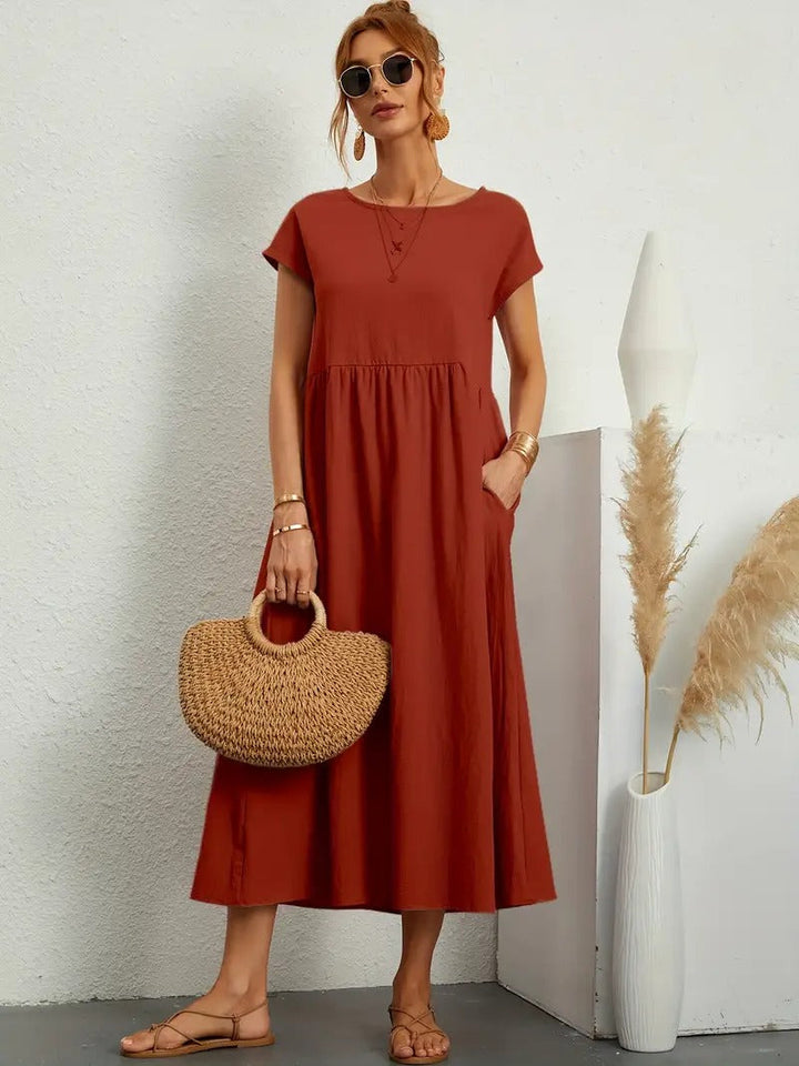 Chic ELISA Dress Featuring Convenient Pockets