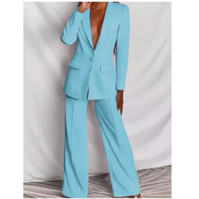 Stylish MATEL Blazer and Pants Ensemble