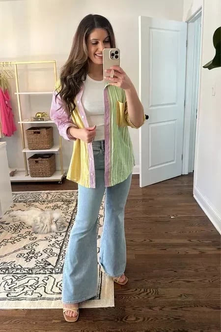 Vicki - Stretch High Waisted Flared jeans