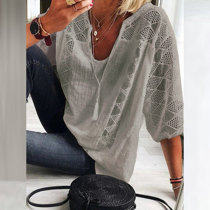 Rita™ | Chic Boho Blouse with Beautiful Crochet Details