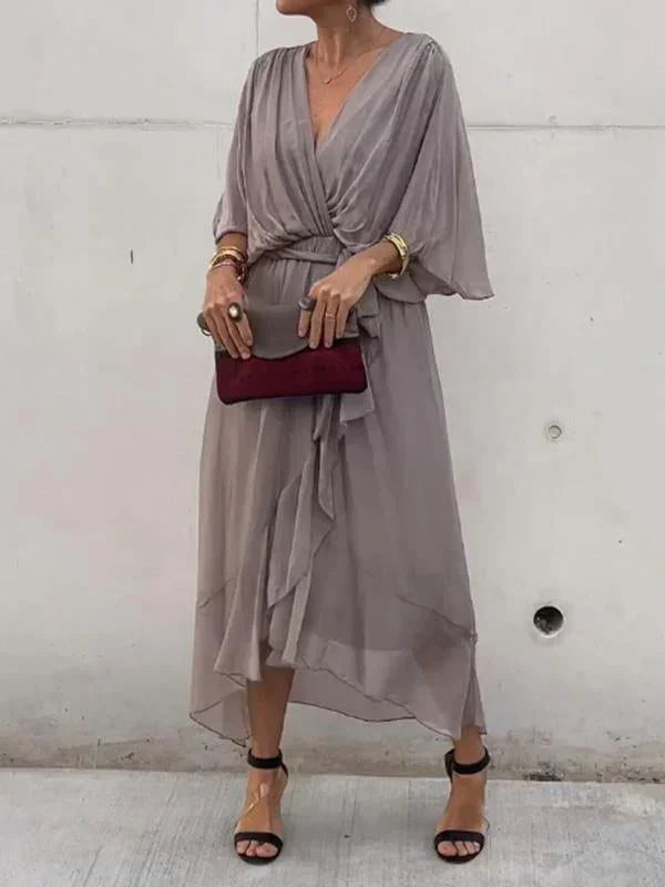 Aurora - Midi Dress with Wrap Design
