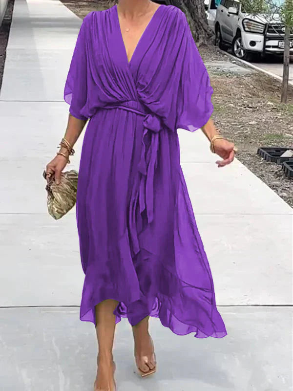 Aurora - Midi Dress with Wrap Design