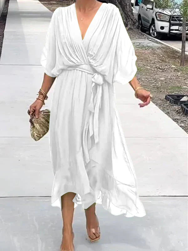 Aurora - Midi Dress with Wrap Design