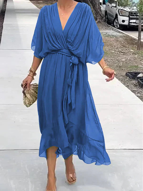 Aurora - Midi Dress with Wrap Design