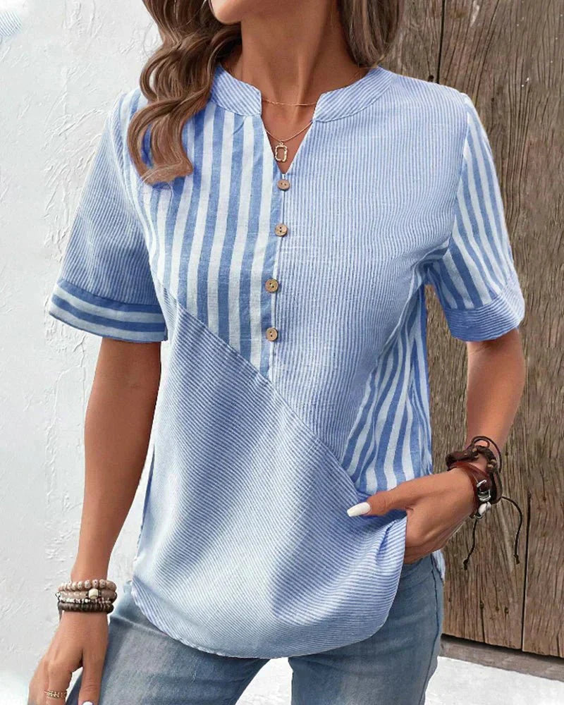 Artiselle | Elegant Striped Blouse for Effortless Style