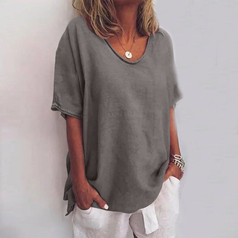 Valentina™ - Effortless Chic Relaxed Fit Top