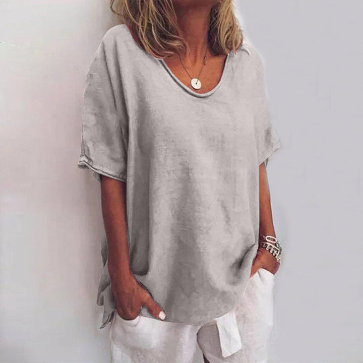 Valentina™ - Effortless Chic Relaxed Fit Top