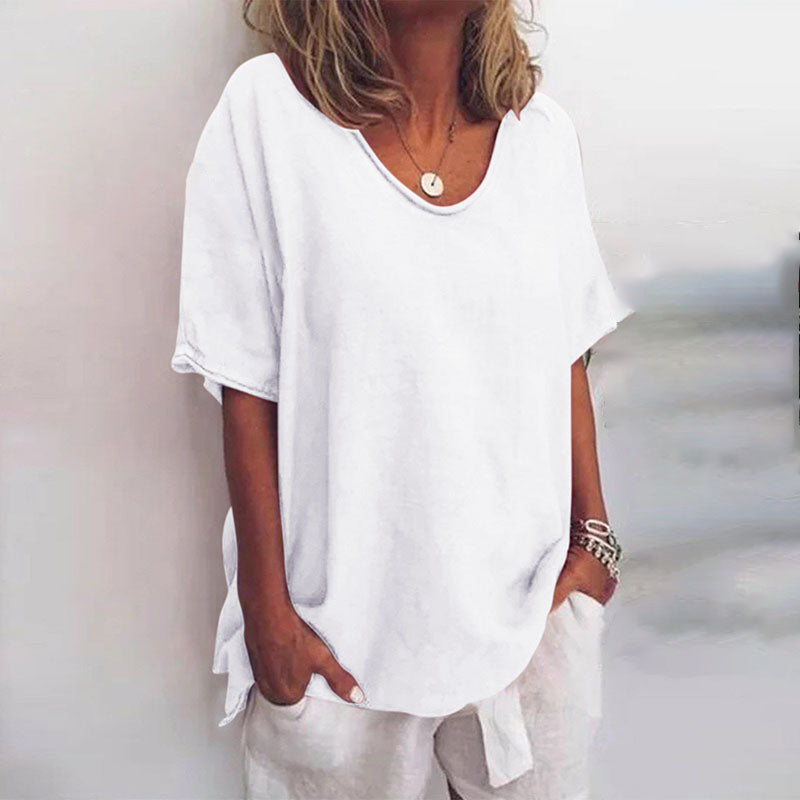 Valentina™ - Effortless Chic Relaxed Fit Top