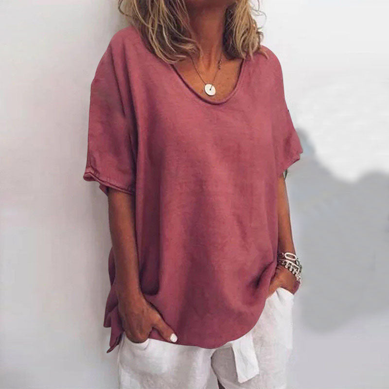 Valentina™ - Effortless Chic Relaxed Fit Top