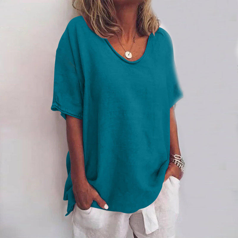 Valentina™ - Effortless Chic Relaxed Fit Top