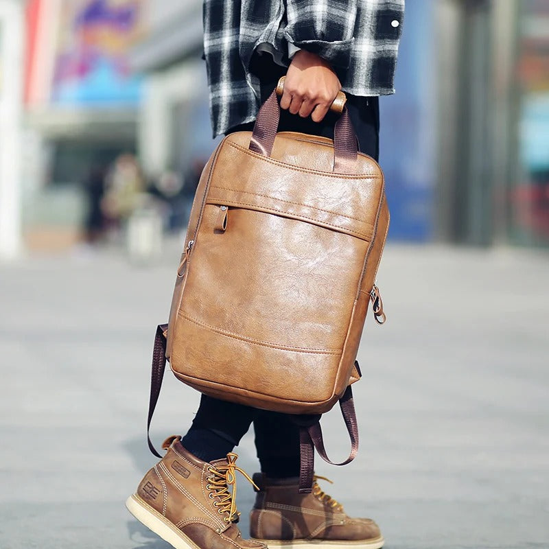 EUGENIO | Stylish Men's Leather Office Backpack