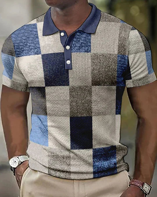 Stylish Checkered Polo from DANIEL™