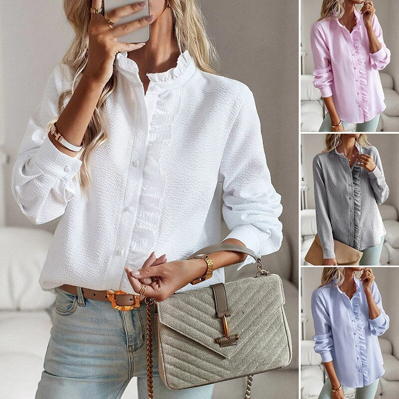 Mirabelle™ - Chic and Stylish Polo Blouse