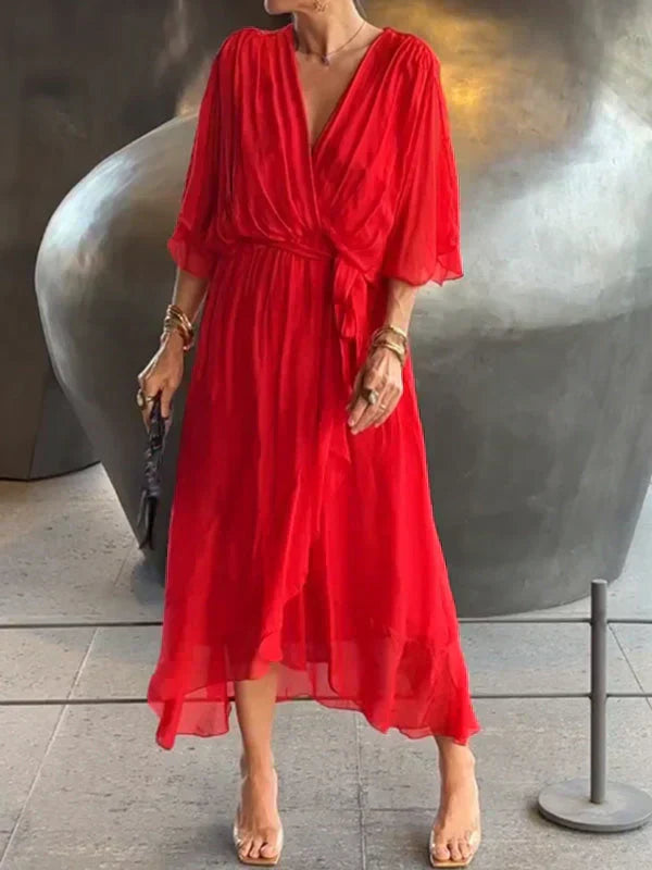 Aurora - Midi Dress with Wrap Design