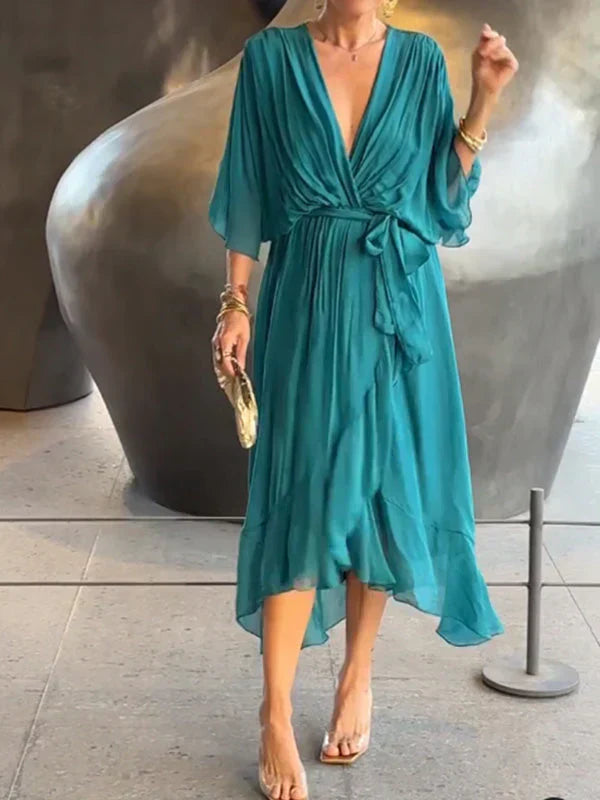 Aurora - Midi Dress with Wrap Design