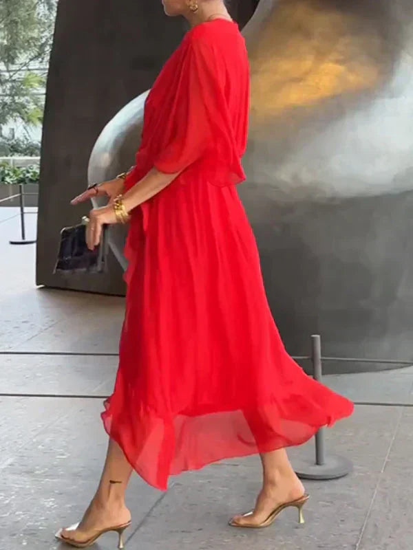 Aurora - Midi Dress with Wrap Design