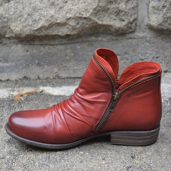 Sanne - Stylish Women's Leather Boots for a Chic Look