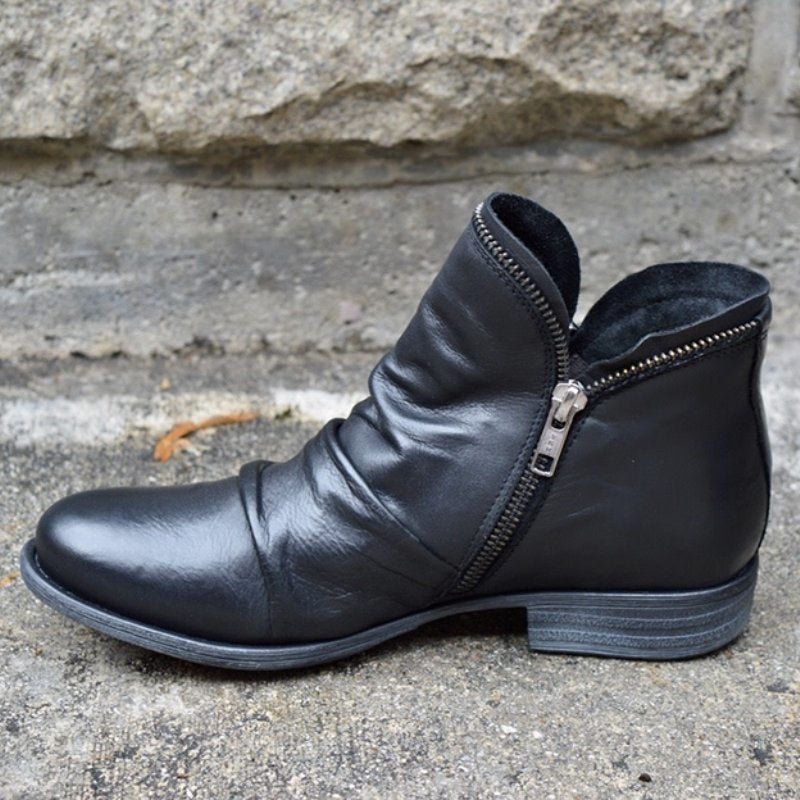 Sanne - Stylish Women's Leather Boots for a Chic Look