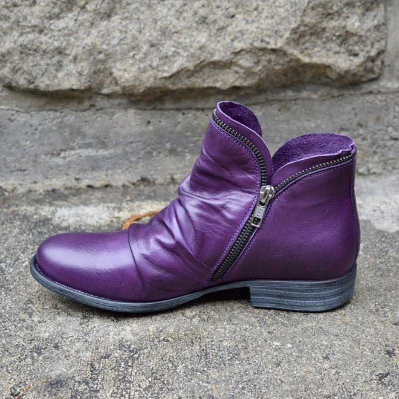 Sanne - Stylish Women's Leather Boots for a Chic Look