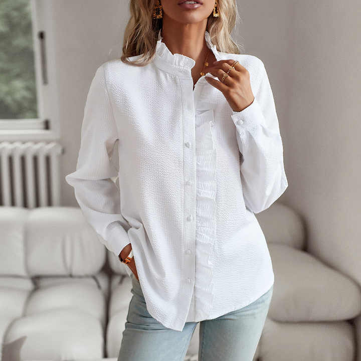 Mirabelle™ - Chic and Stylish Polo Blouse